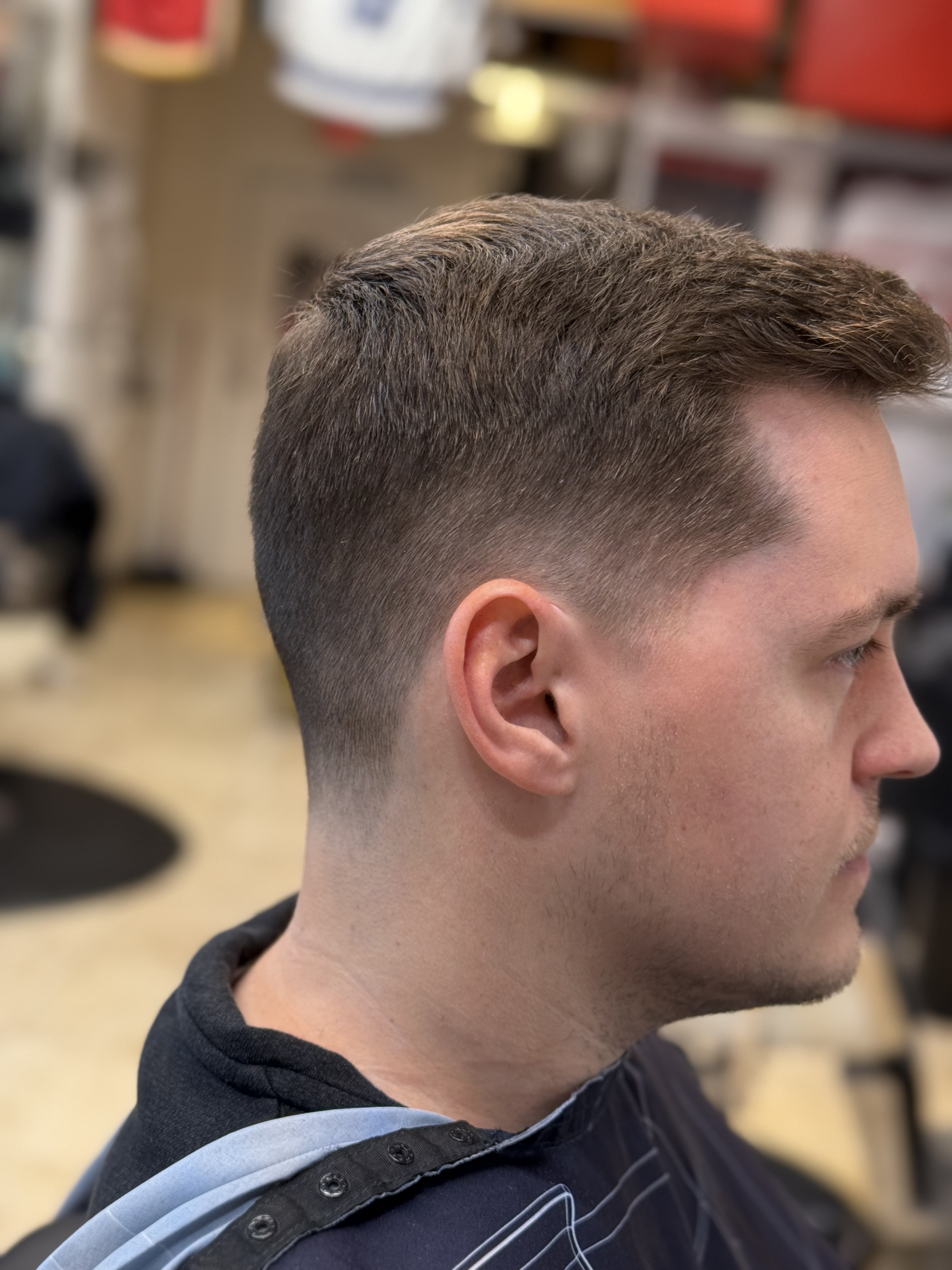 Professional men's haircut