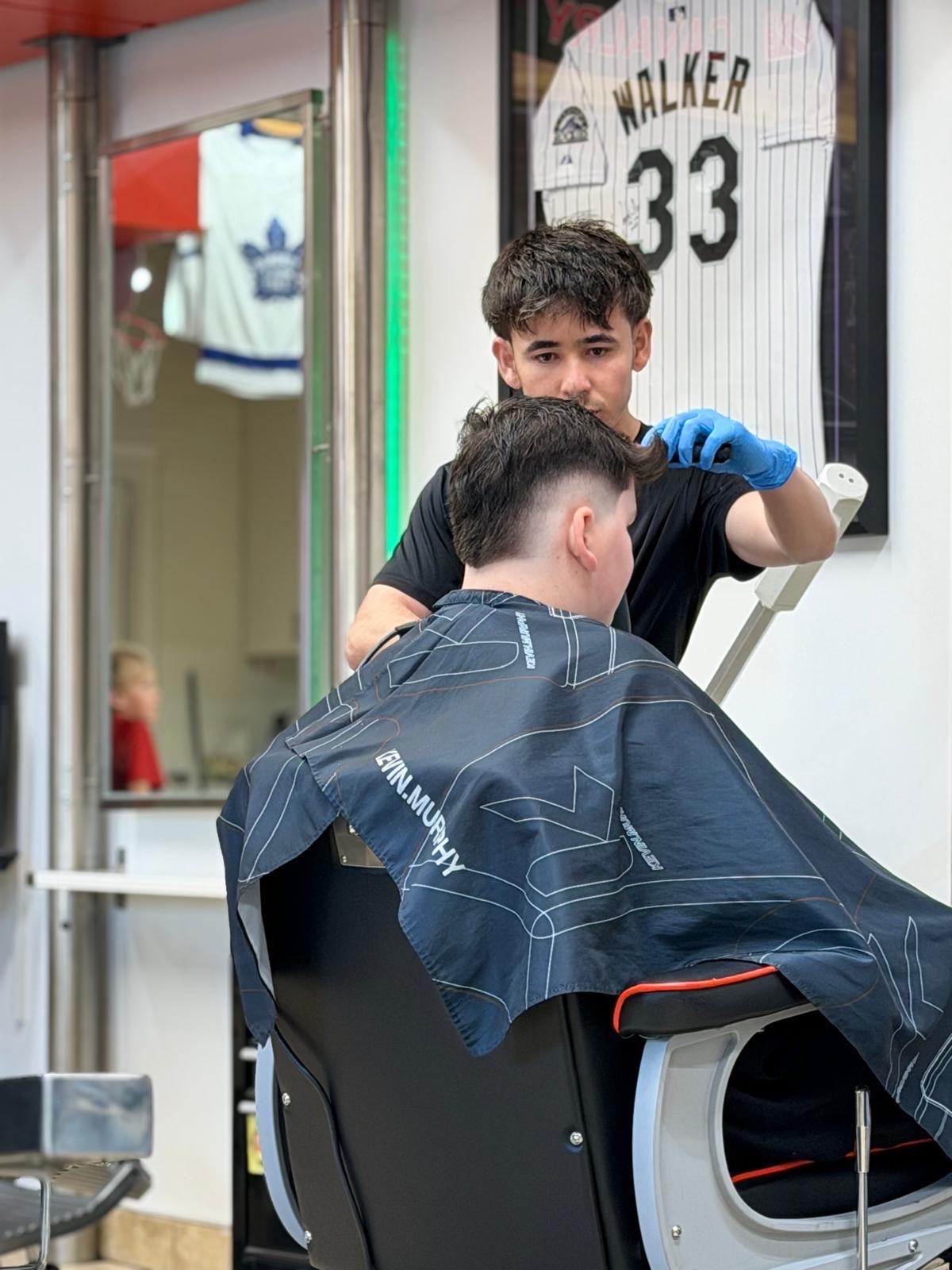 Traditional barbershop interior